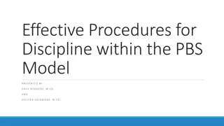 Effective Procedures for Discipline within the PBS Model