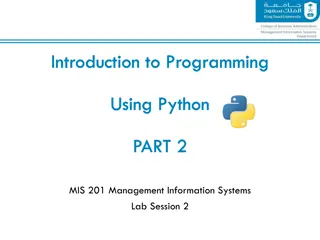 Python Programming Essentials: Basics, Operators, Expressions, and Control Flow