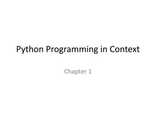 Introduction to Python Programming in Context