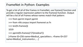 Working with FrameNet in Python