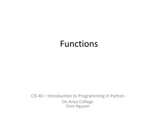 Introduction to Python Functions: Overview and Usage