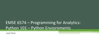 Setting Up Python Environment with Anaconda for Analytics