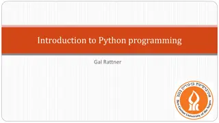 A Comprehensive Overview of Python Programming