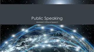 Ethical Considerations in Public Speaking