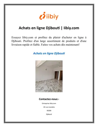 Achats en ligne Djibouti  Iibiy.com