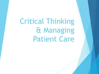 Enhancing Critical Thinking in Nursing Practice