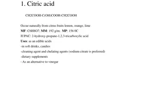 Common Organic Acids and Their Uses in Various Industries