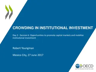 Opportunities to Mobilize Institutional Investment in Capital Markets