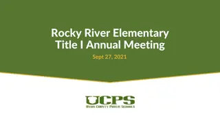 Rocky River Elementary Title I Annual Meeting Overview