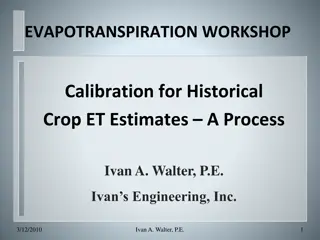 Understanding Irrigation Crop ET Estimates: Workshop Insights