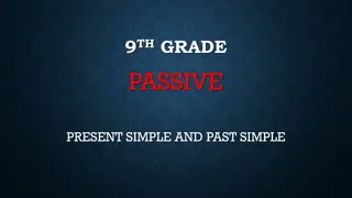 Learn Passive Voice in Present Simple and Past Simple Tenses for 9th Grade