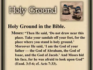 Holy Ground in the Bible: Lessons from Moses