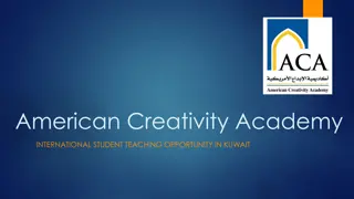 American Creativity Academy in Kuwait: International Teaching Opportunity