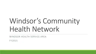 Community Health Networks in Windsor: A Social Network Analysis