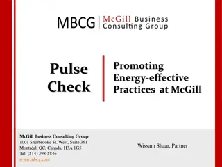 Promoting Energy-Efficient Practices at McGill Pulse Check