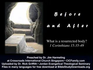 The Concept of Resurrected Body in 1 Corinthians 15:35-49