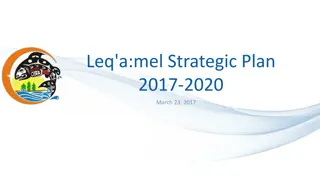 Leq'a:mel Strategic Plan 2017-2020 Overview