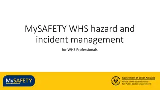 MySAFETY WHS Hazard and Incident Management Overview