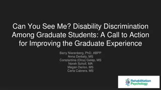 Addressing Disability Discrimination Among Graduate Students: A Call to Action