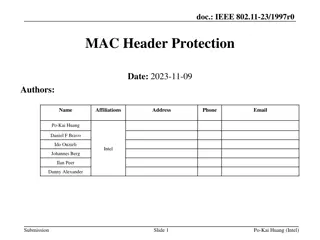 Enhancing MAC Header Protection in IEEE 802.11 Networks