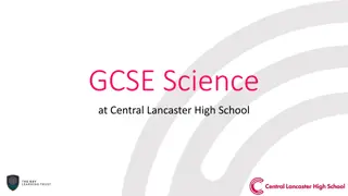 GCSE Science at Central Lancaster High School