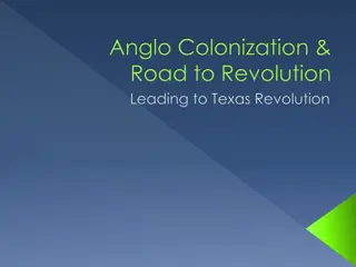 From Anglo Colonization to Texas Revolution: A Journey Westward