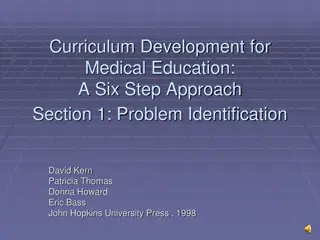 Six Step Approach to Problem Identification in Medical Curriculum Development