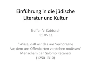 Mystical Insights into Jewish Literature and Kabbalah