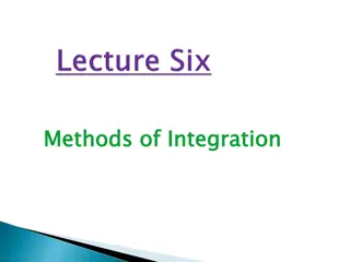 Methods of Integration and Trigonometric Substitution