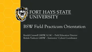 Field Practicum Orientation Guidelines and Expectations