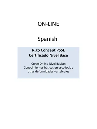 Certification in Rigo Concept PSSE for Scoliosis and Spinal Deformities