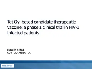 Potential of Tat-Based Therapeutic Vaccine in HIV Treatment