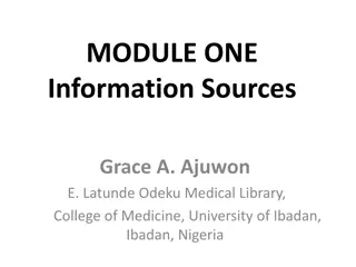 Understanding Information Sources: A Comprehensive Module