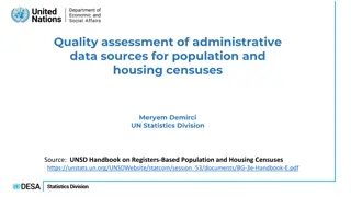 Quality Assessment of Administrative Data Sources for Population and Housing Censuses