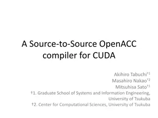 OpenACC Compiler for CUDA: A Source-to-Source Implementation