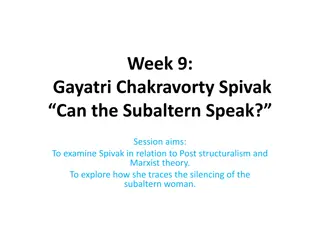 Reimagining Theoretical Boundaries: Spivak's Critical Perspectives