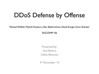 Understanding DDoS Attacks and Defense Strategies