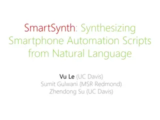 SmartSynth: Synthesizing Smartphone Automation Scripts from Natural Language