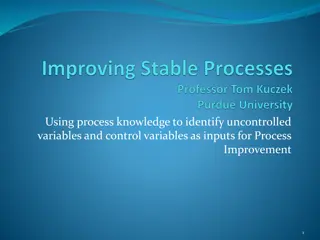 Uncontrolled and Control Variables in Process Improvement