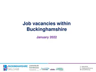 Job Vacancies Overview in Buckinghamshire - January 2022