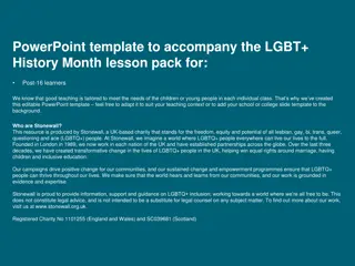 Empowering Social Change Through LGBT+ History: Lesson Pack for Post-16 Learners