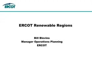 Overview of ERCOT Renewable Regions and Zone Map