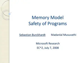 Memory Model Safety of Programs Research