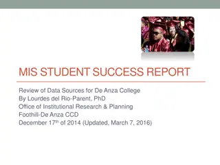 Data Analysis and Student Success Report for De Anza College