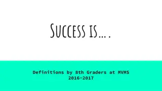 Perspectives on Success by 8th Graders at MVMS 2016-2017