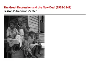 The Great Depression and the New Deal (1928-1941): Economic Hardship and Unemployment Impact on Americans