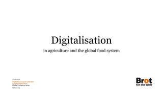 Exploring Digitalisation in Agriculture and the Global Food System