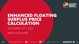 Enhanced Floating Surplus Price Calculation for Efficient Power Management