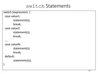 Switch Statements in Programming