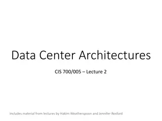 Data Center Architectures Overview